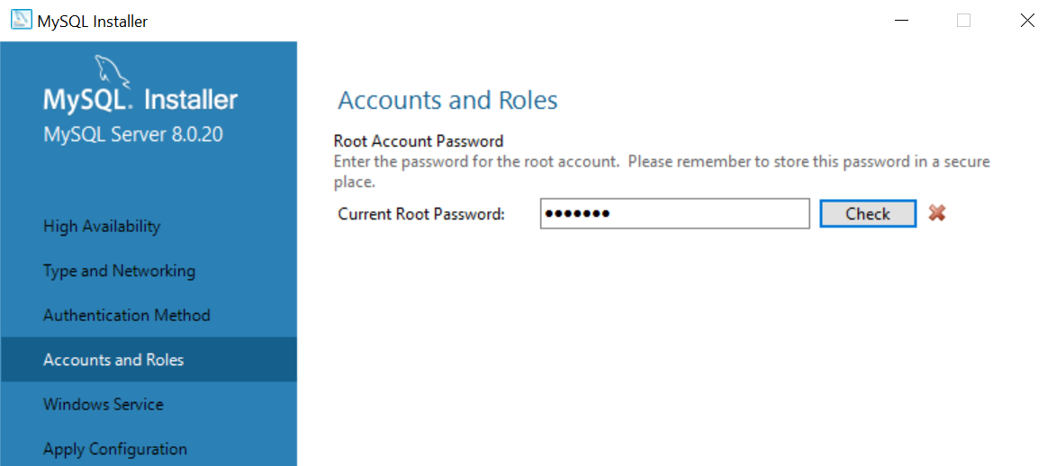 Accounts and Roles — Root Password সেটআপ
