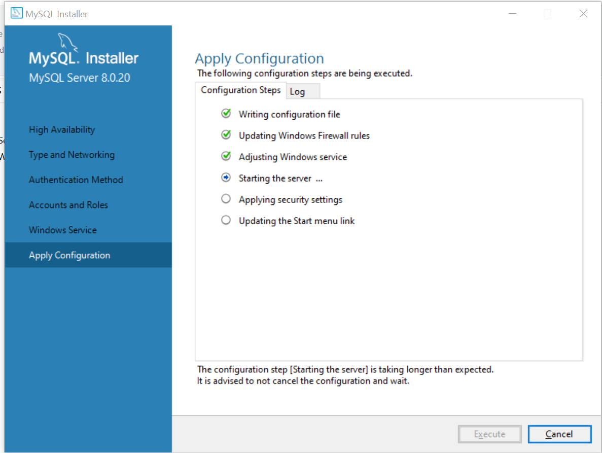 Apply Configuration — ইনস্টলেশন সম্পন্ন